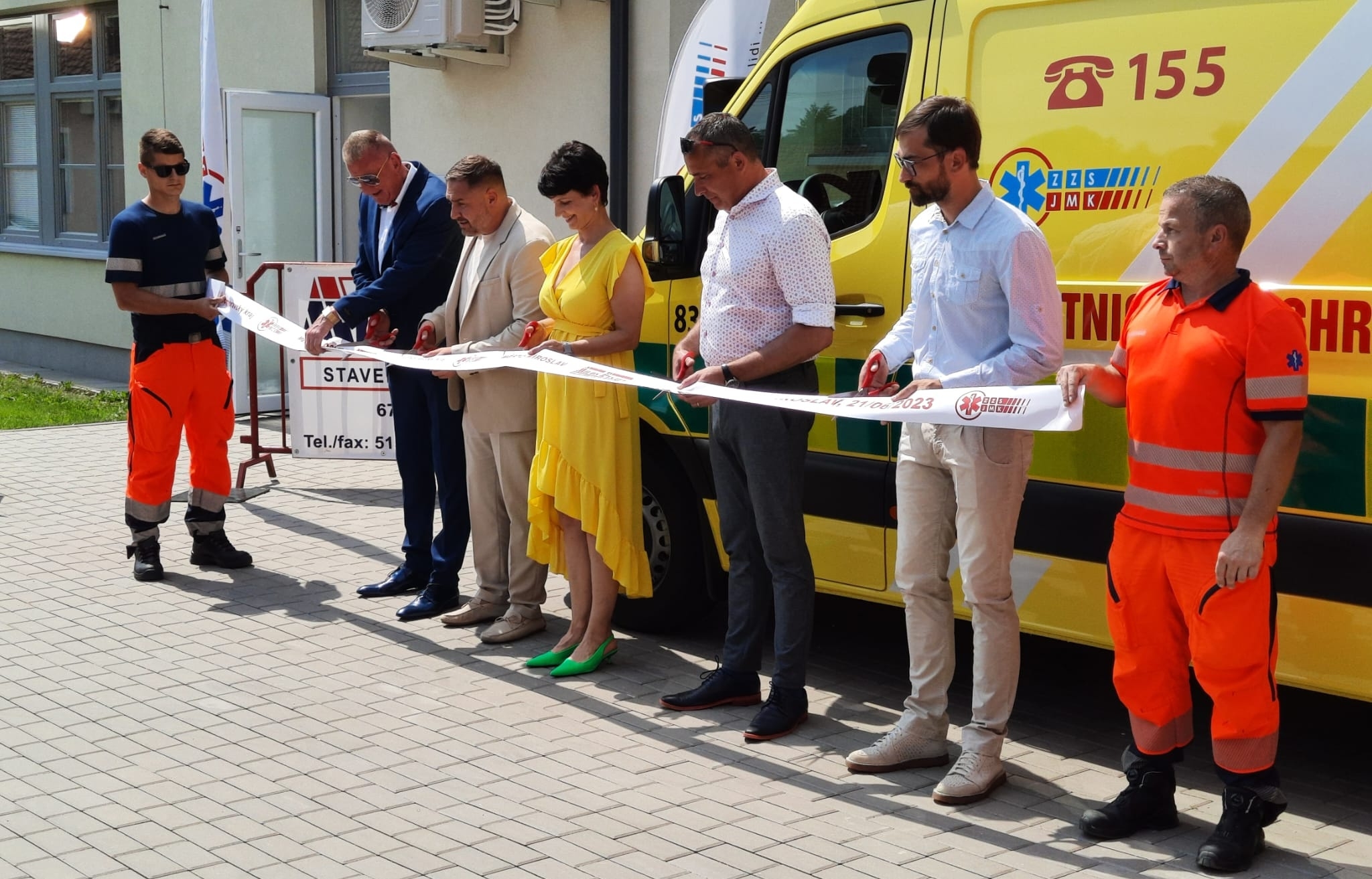 Jihomoravští záchranáři slavnostně otevřeli novou základnu v Miroslavi na Znojemsku